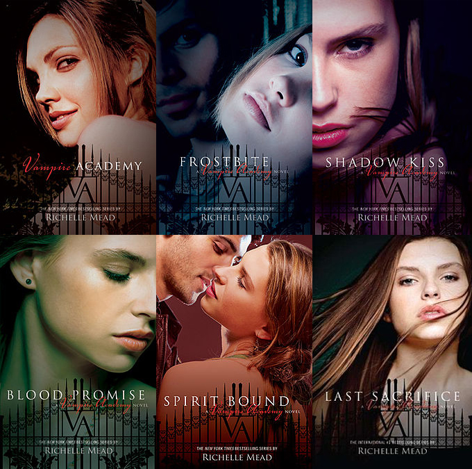 The_covers_of_the_six_Vampire_Academy_books